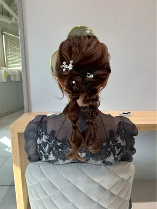 セミロング ヘアアレンジ マツエク/まつ毛 パーマ/のの🍒のマツエク・マツパデザイン