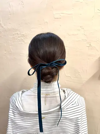 ミディアム ヘアアレンジ まとまるボブ🌼 アレンジ🌼鴨下穂香のヘアスタイル