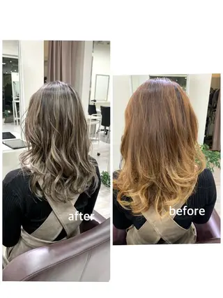 ロング カラー ヘアアレンジ ROSEL末吉 海渡のヘアスタイル