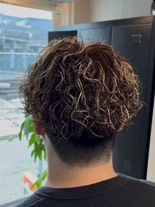 ショート カラー メンズ パーマ指名No.1✨ /大宮/海志のヘアスタイル