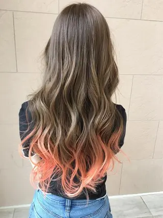 ロング カラー レイヤーカット 川田くるみのヘアスタイル