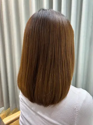 セミロング カラー パーマ 🤍美髪縮毛/髪質 改善/池上夏凜🤍のヘアスタイル