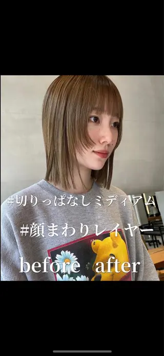 ミディアム カラー 似合わせレディース/ メンズ/あゆかのヘアスタイル