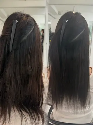 ロング りきと🦋河原町 縮毛矯正/艶カラーのヘアスタイル