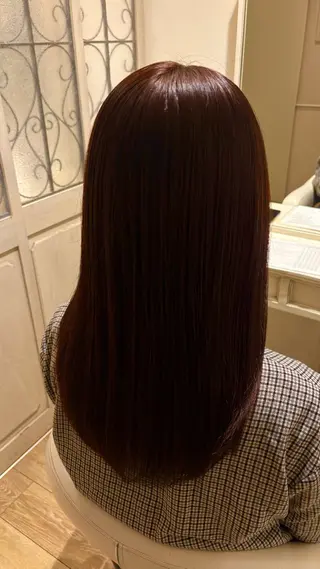 ロング カラー 似合わせ 顔周りYUUGAのヘアスタイル