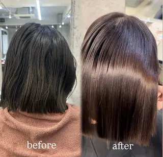 ショート ヒナ/大和西大寺 /縮毛矯正/髪質改善のヘアスタイル