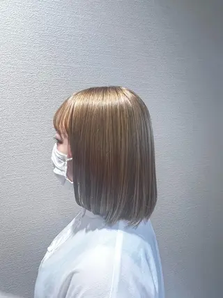 カラー れいな🌼 ボブ･艶カラー🌼のヘアスタイル