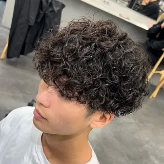 ショート パーマ メンズ 松下 友希 【fifth】のヘアスタイル