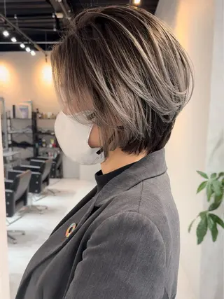 ショート カラー ヘアアレンジ アンドウ ユウ/ レイヤーカット/韓国のヘアスタイル