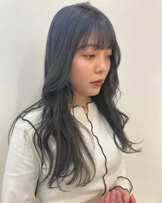 ロング カラー ボブ/ミディアム RIONAのヘアスタイル