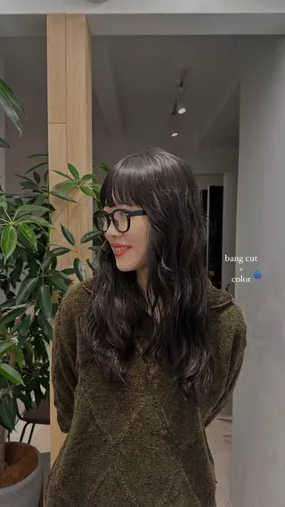 ロング カラー パーマ naturalカラー / Rukaのヘアスタイル