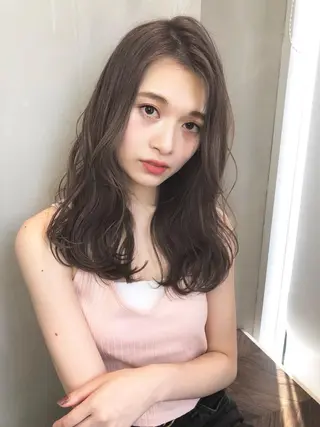 ロング カラー 遠藤 眞実のヘアスタイル