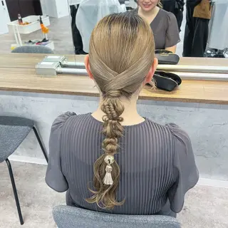 ロング ヘアアレンジ JUNSHIN🦋 ヘアセット／カラーのヘアスタイル