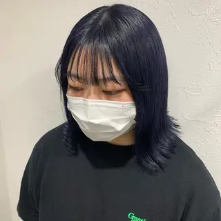 ミディアム カラー shiho .のヘアスタイル