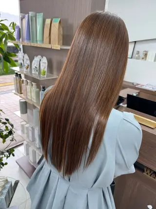 ロング カラー 湘南パーマ髪質改善 職人　HIROKIのヘアスタイル