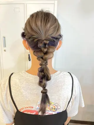 セミロング カラー ヘアアレンジ Emma ecole所属・Emma ecole /栄/RIOのヘアスタイル