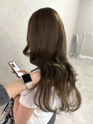 ロング カラー 盛れる顔まわり✨🎀 レイヤー別所好葉のヘアスタイル
