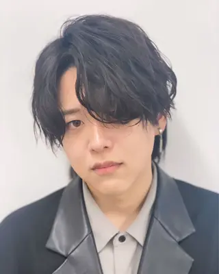 ミディアム パーマ ヘアアレンジ メンズ メンズ特化酒井翔太 /メンズカット/名駅のヘアスタイル