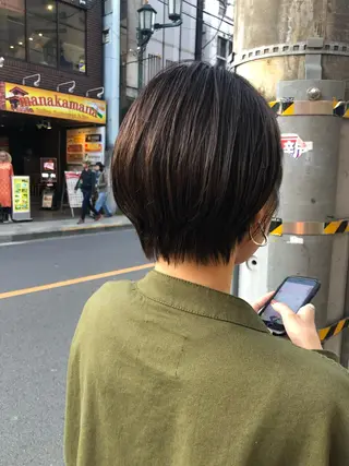 ショート カラー 奥秋 理紗　sai xのヘアスタイル