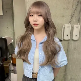ロング カラー うるツヤハイトーン/ レイヤー⟡mayuのヘアスタイル