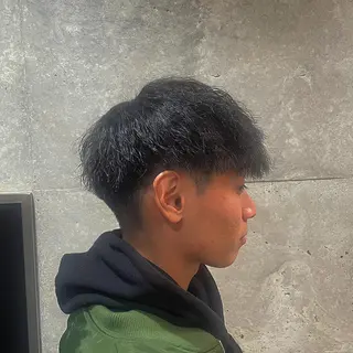 パーマ メンズ Ryo 難波 メンズサロンのヘアスタイル