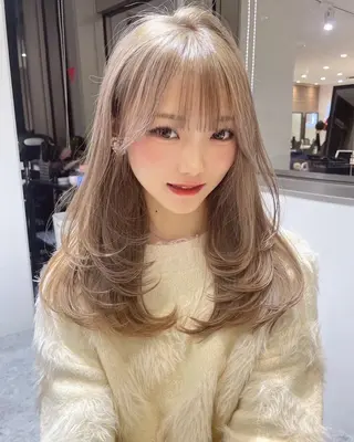 ロング カラー 縮毛矯正/髪質改善 🌟本郷壮一郎のヘアスタイル
