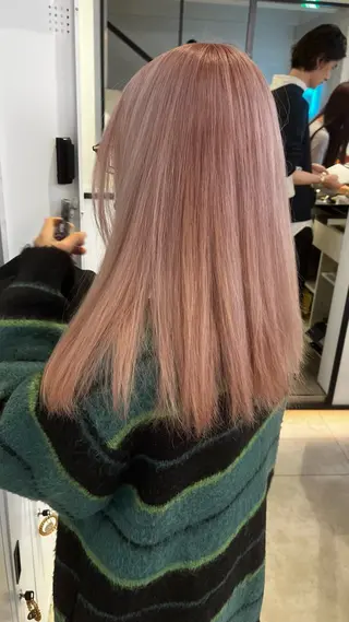 ロング カラー メンズパーマ/ メッシュ📍ユリのヘアスタイル