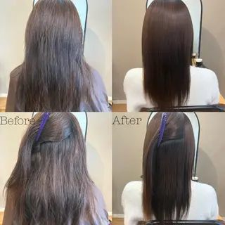 セミロング 横 田のヘアスタイル