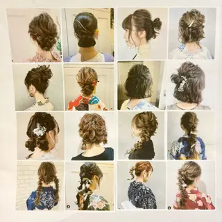ミディアム ヘアアレンジ 大久保 愛のヘアスタイル