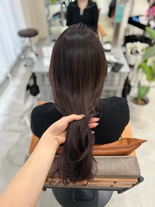 ロング MIDORI🎀 透明感/ベージュのヘアスタイル