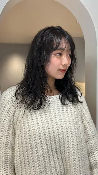 パーマ じゅわっと暖色カラー 🍊Moemiのヘアスタイル
