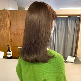 セミロング カラー パーマ ヘアアレンジ メンズ キッズ ネイル マツエク・マツパ 前川 朋香のヘアスタイル