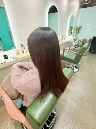 ロング 縮毛矯正/ /関内/あべももこのヘアスタイル