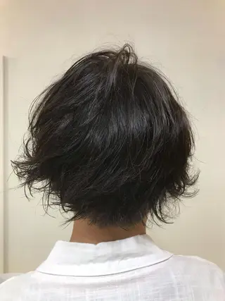 ショート カラー パーマ 横田 尚登のヘアスタイル