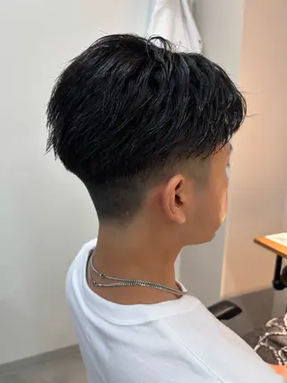 メンズ 保立/フェザーパーマ /メンズカット千葉のヘアスタイル