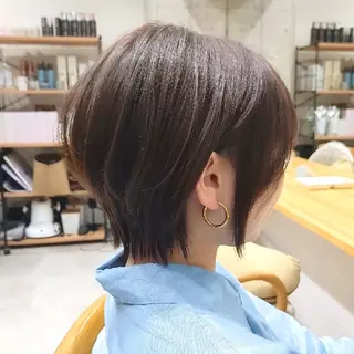 ショート カラー ヘアアレンジ/柔らか 艶カラー/AKARIのヘアスタイル