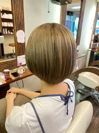 ショート カラー ヘアアレンジ メンズ 加藤 瑠美のヘアスタイル