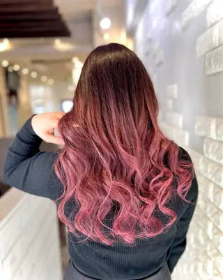 ロング カラー ヘアアレンジ 次世代シールエクステ 錦糸町 小泉 朋之のヘアスタイル