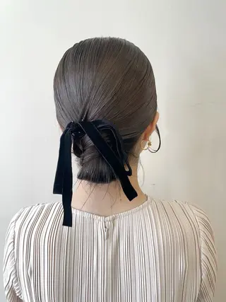 ロング ヘアアレンジ ✨透明感ケアカラー✨ 長野ゆきなのヘアスタイル