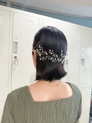 ヘアアレンジ オタク美容師☃️🩵 ヘアアレンジ/暗髪のヘアスタイル