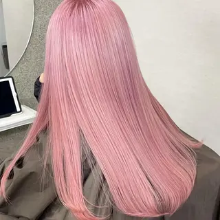 セミロング カラー Lull1人美容室 バレイヤージュのヘアスタイル