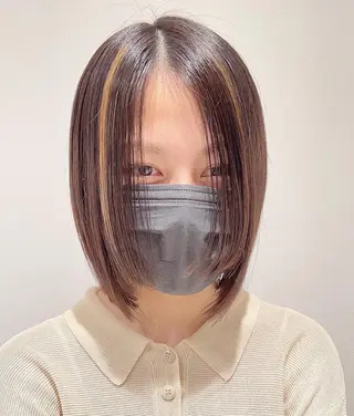 ショート カラー スキバサミを使わない カット🌼唯🌼のヘアスタイル