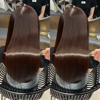 ロング 今話題の艶髪矯正 美艶カラー/FUKAのヘアスタイル