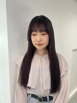 ロング カラー 愛結 暖色カラー🎀🩰のヘアスタイル