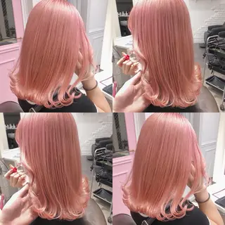 ミディアム カラー 【ときめき屋さん🎀 ハイトーン大和🎀】のヘアスタイル