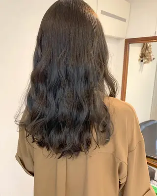 ロング カラー クニモトハルナ ボブ/柔らかカラーのヘアスタイル