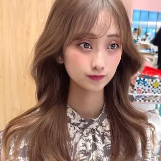 セミロング カラー 顔周り特化/韓国ヘア /レイヤー/吉野幸大のヘアスタイル