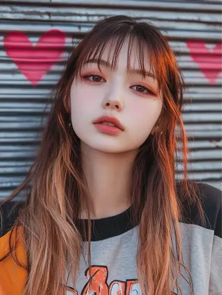 ロング カラー ハイトーン×髪質改善 Gran Luciaのヘアスタイル