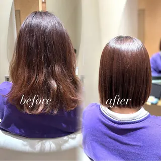 ミディアム 中島愛佳🐥⸒⸒ 縮毛矯正/艶髪カラーのヘアスタイル