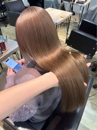 ロング 川畑 心子のヘアスタイル